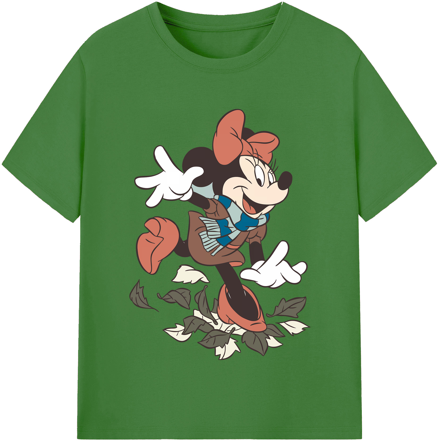 （画像用） ミッキーマウス Mickey Mouse レディースカジュアルプリントTシャツ（綿100％）